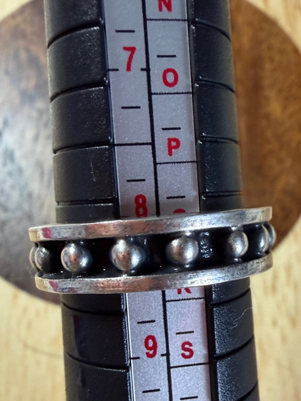 Sterling Silver Open Beaded Band Ring